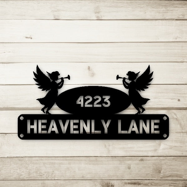 Angel Address Sign
