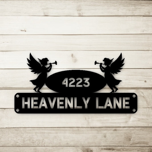Angel Address Sign
