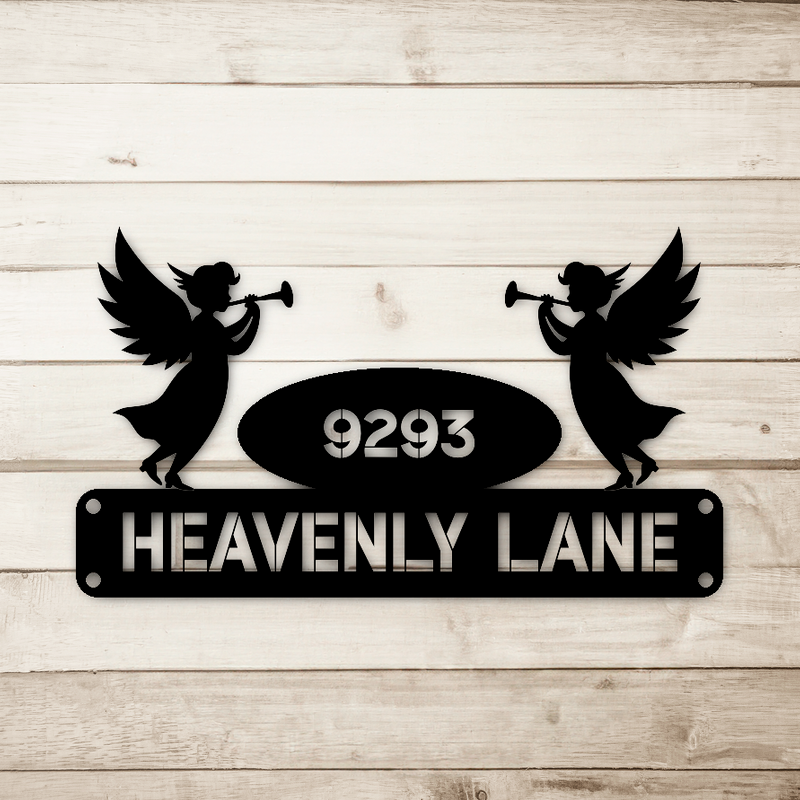 Angel Address Sign