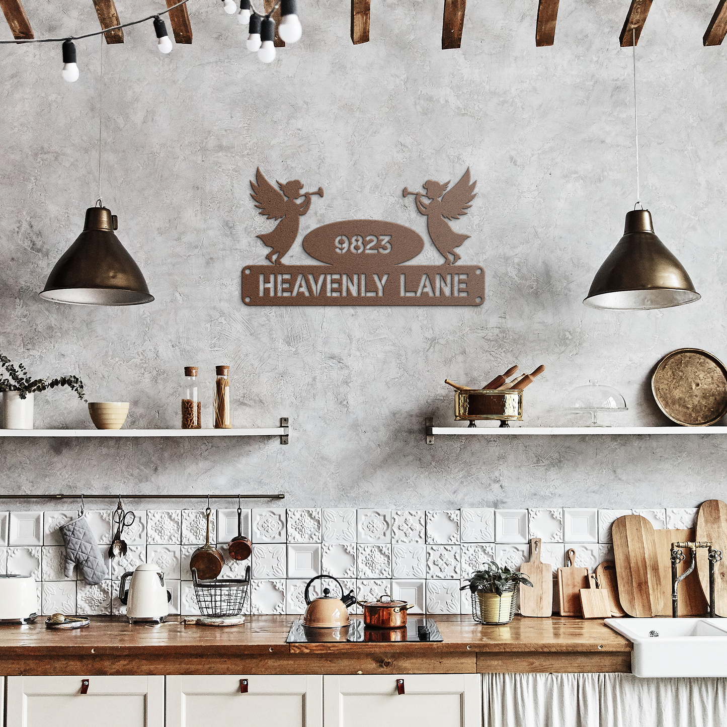 Angel_Address_Sign_Copper_Rustic_Kitchen_Mockup.png