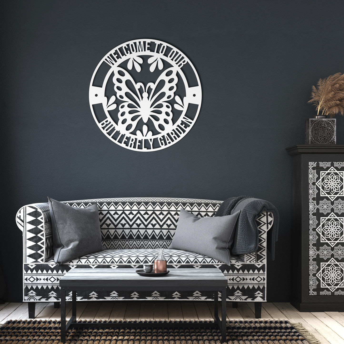 Butterfly_Metal_Sign_White_Dark_Living_Room_Mockup.png