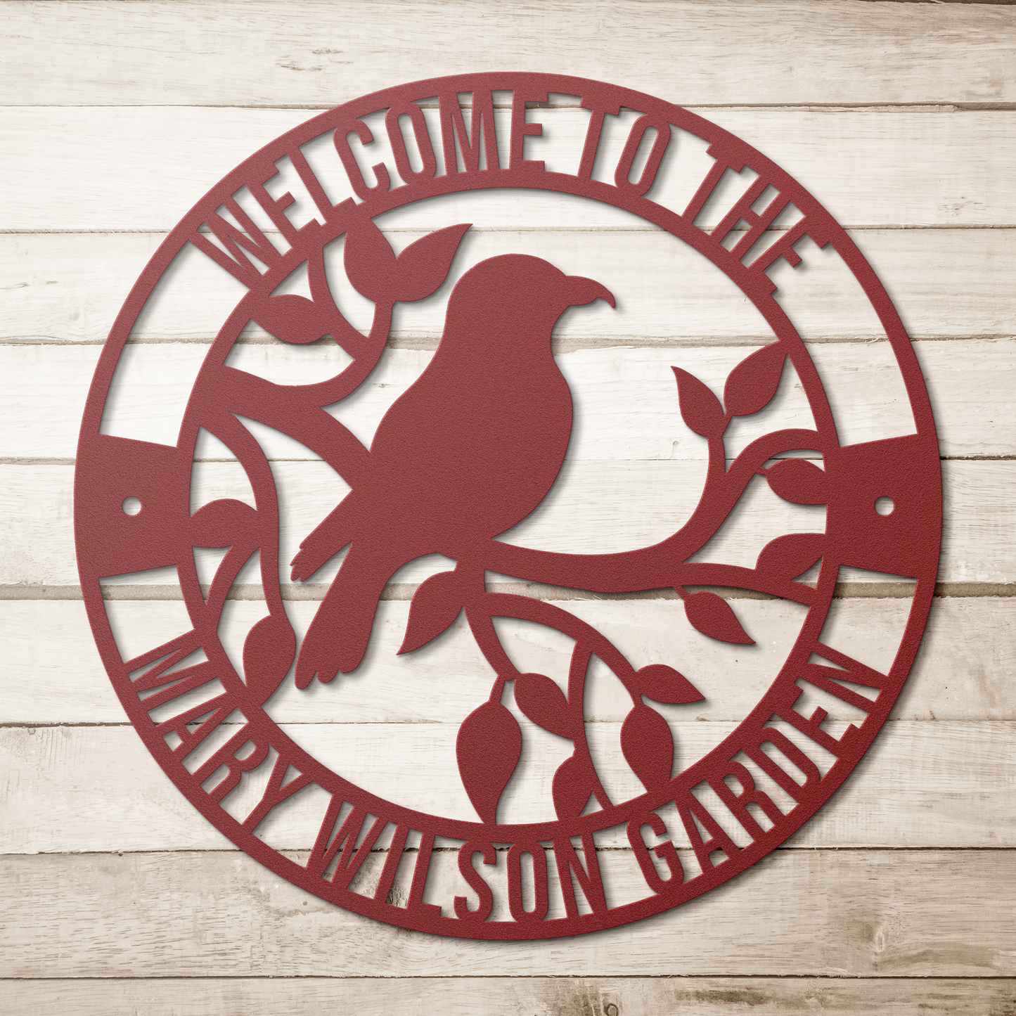 Circular_Bird_Sign_Red_Simple_Wood_BKGD_Mockup.png