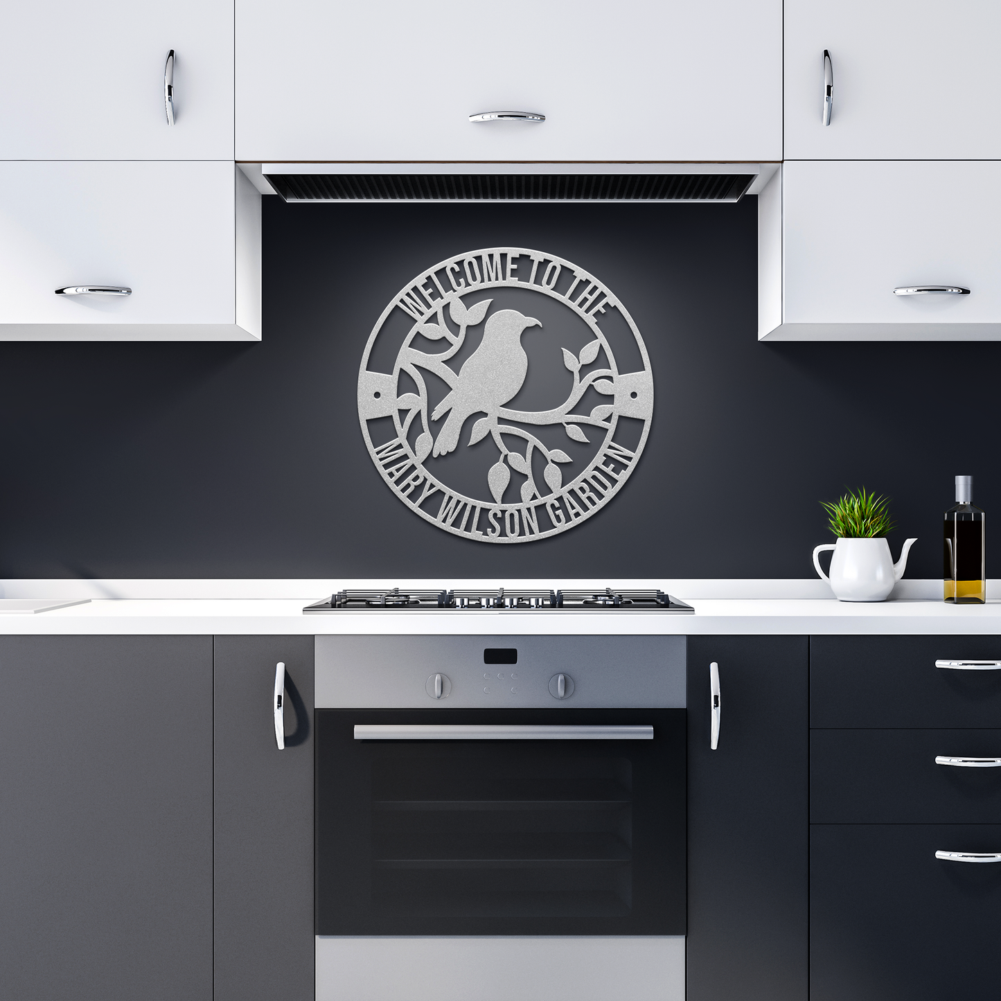 Circular_Bird_Sign_Silver_Dark_Kitchen_Mockup.png