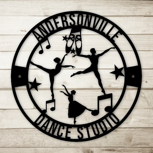 Ballet Dance Metal Sign