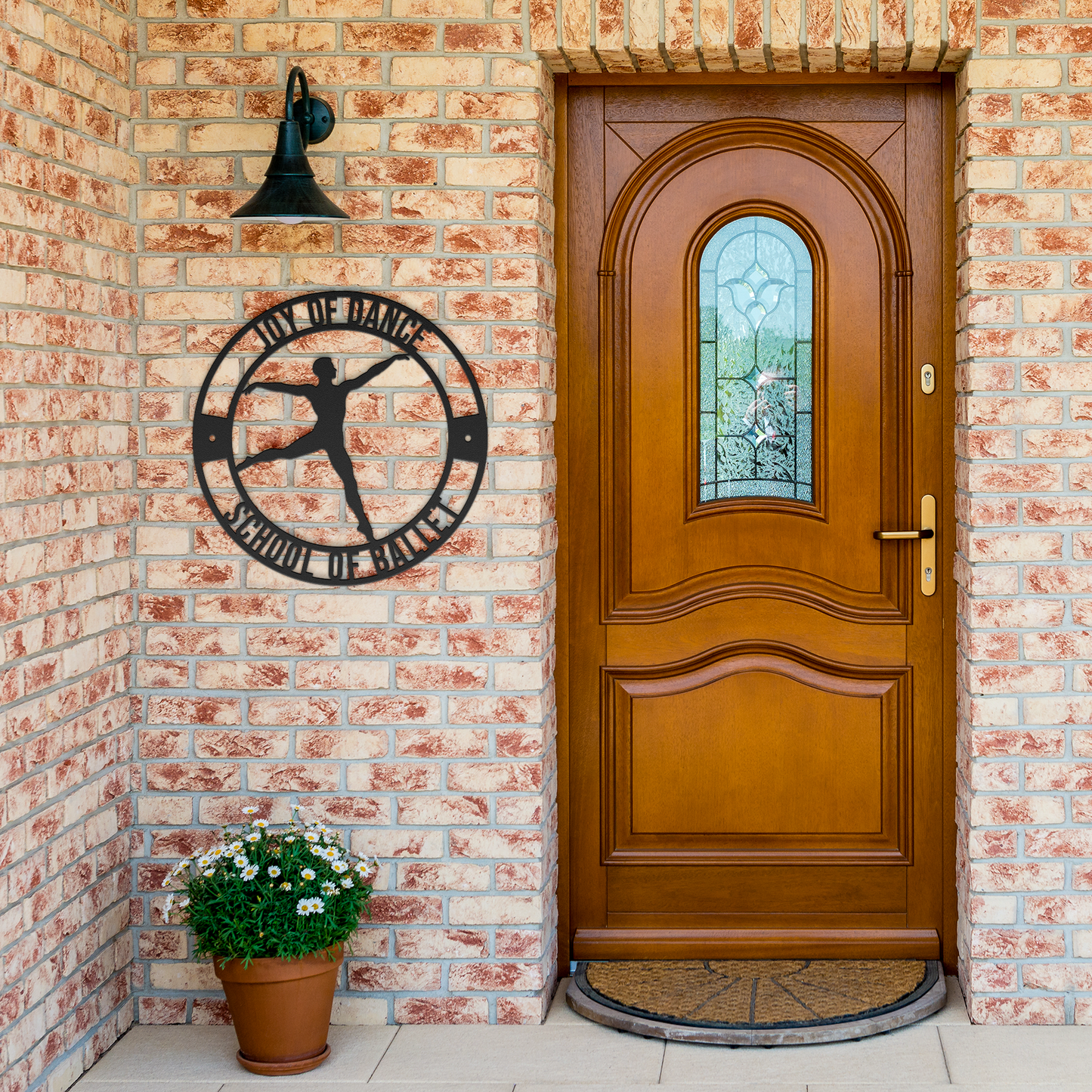 Dancer_3_Metal_Sign_Black_Brick_Entrance_Mockup.png