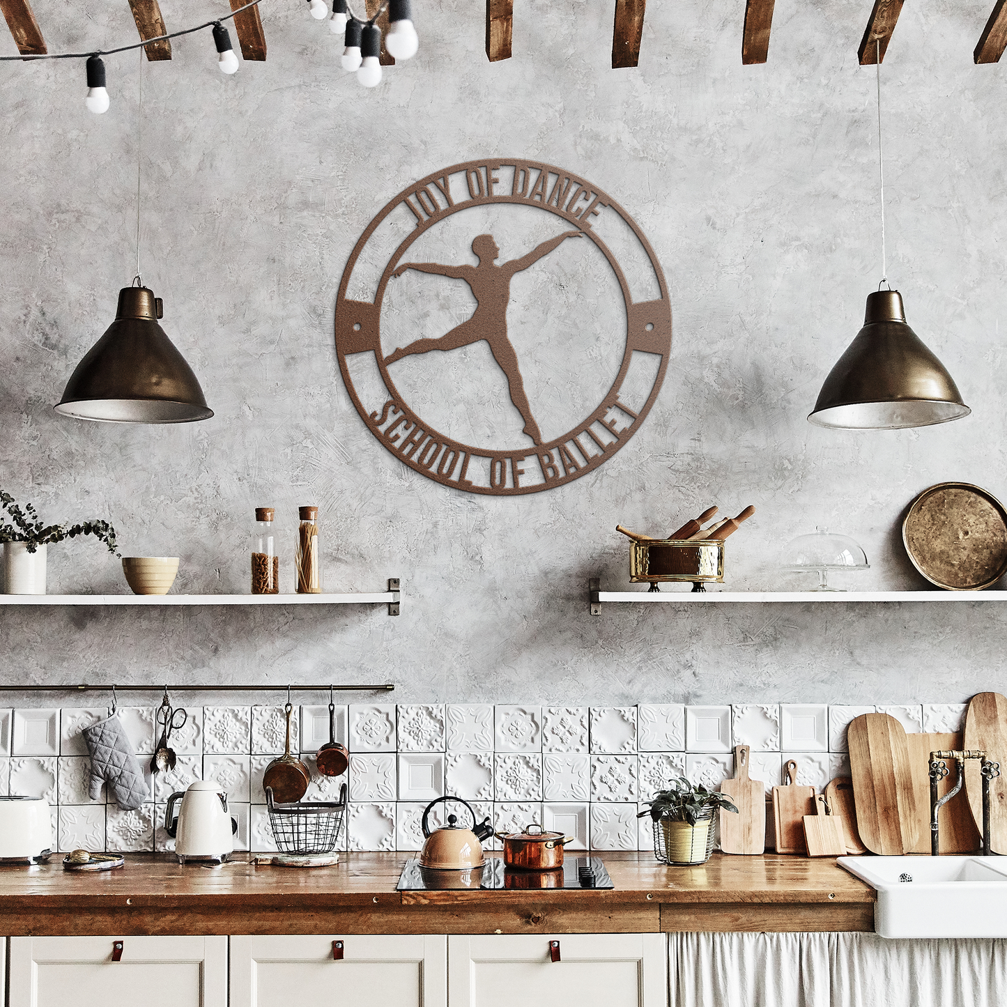 Dancer_3_Metal_Sign_Copper_Rustic_Kitchen_Mockup.png