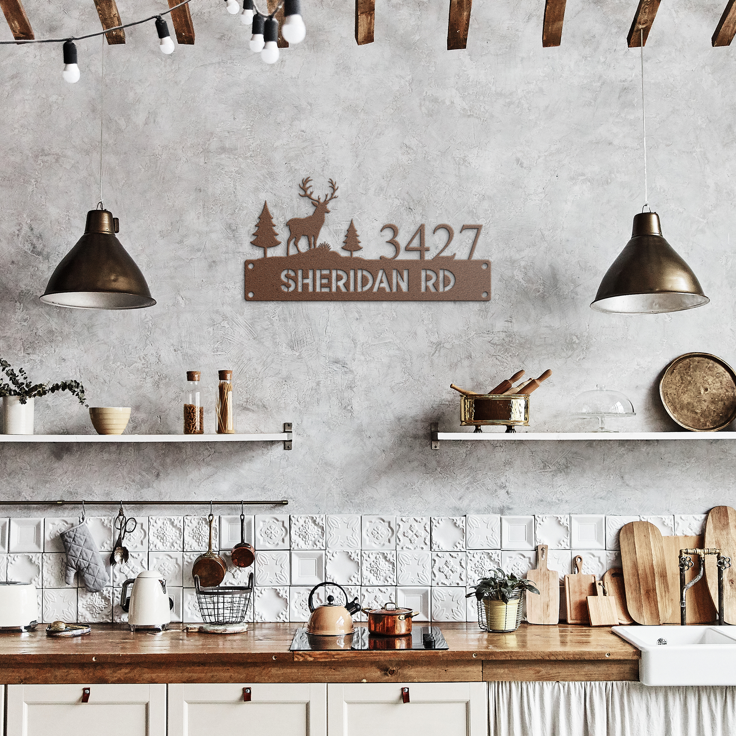 Deer_Address_Sign_Copper_Rustic_Kitchen_Mockup.png