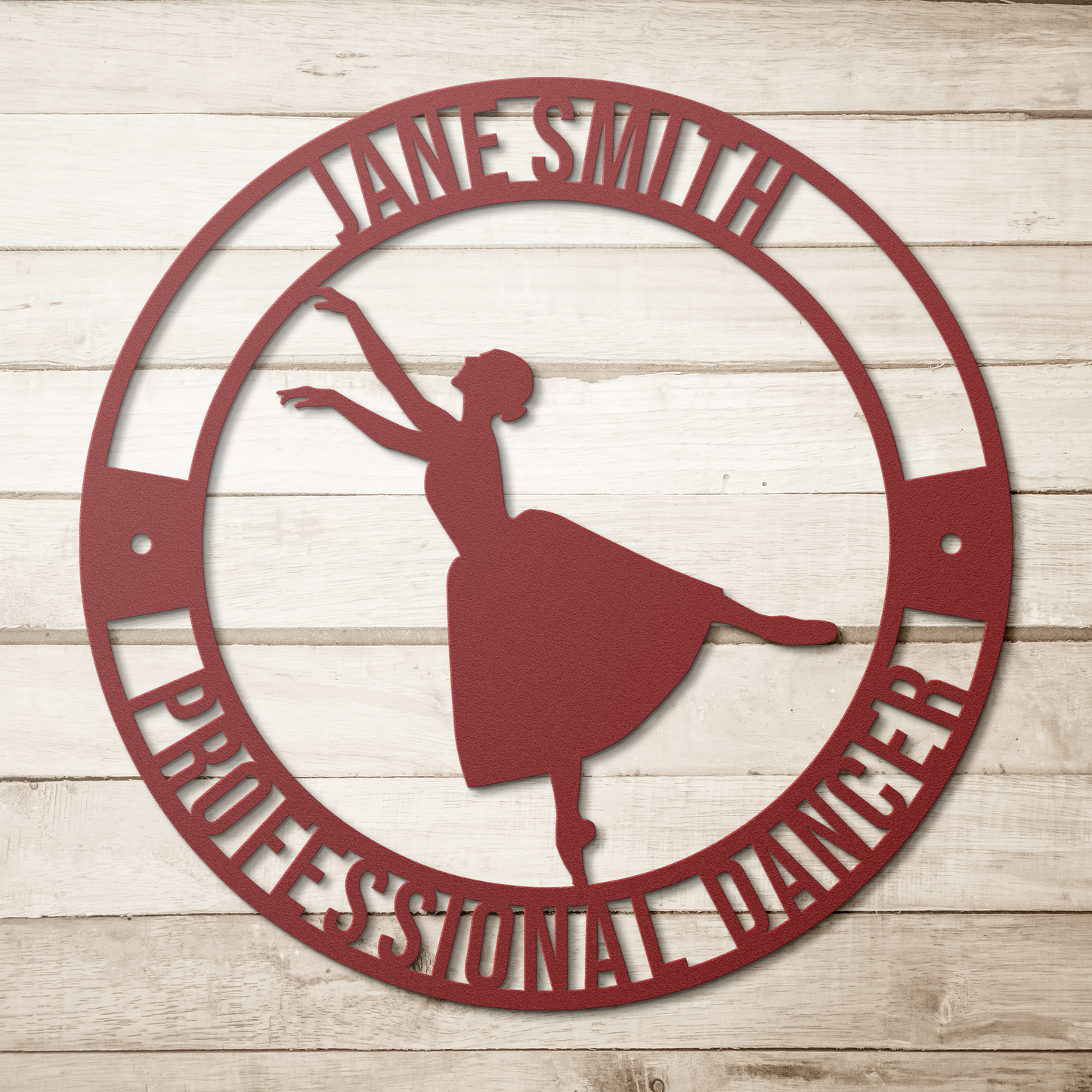 Female_Dancer_Metal_Sign_Red_Simple_Wood_BKGD_Mockup.png
