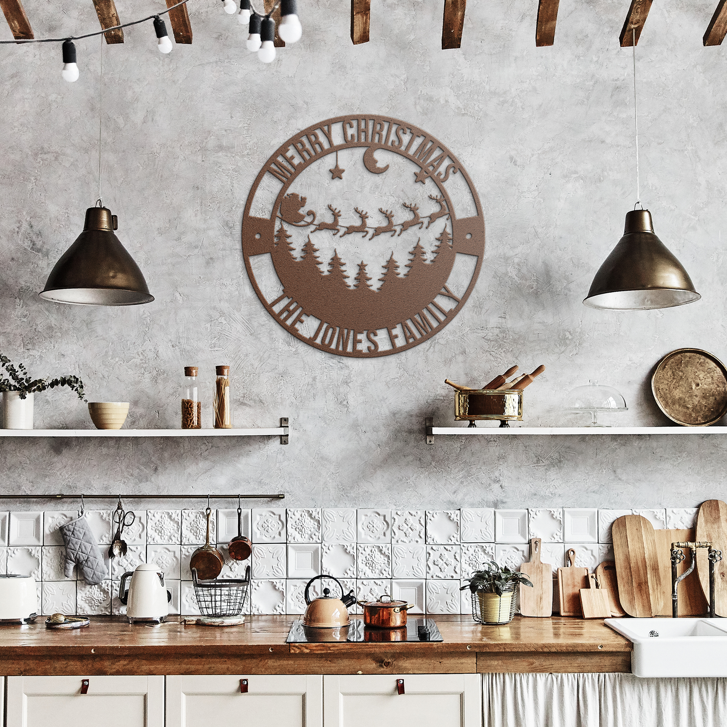 Flying_Santa_Metal_Sign_Copper_Rustic_Kitchen_Mockup.png