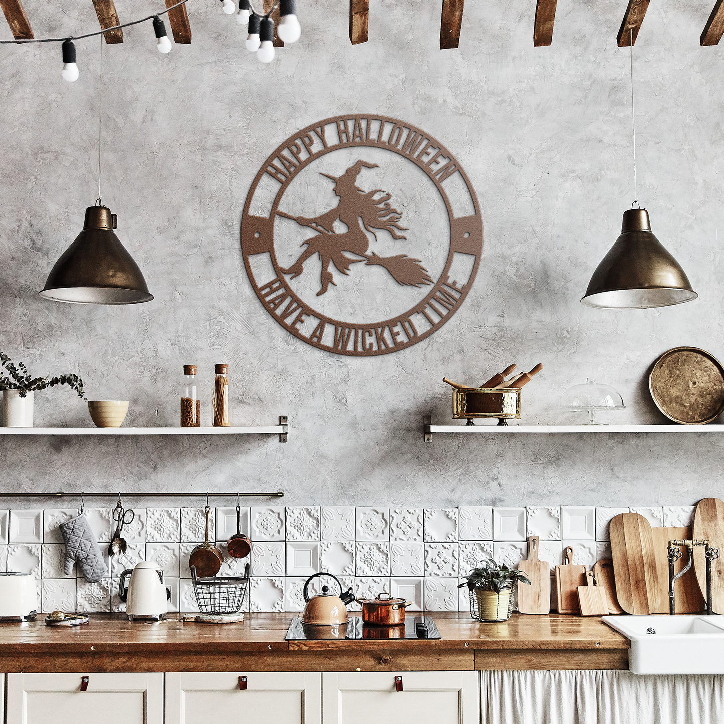 Halloween_Witch_Metal_Sign_Copper_Rustic_Kitchen_Mockup.png