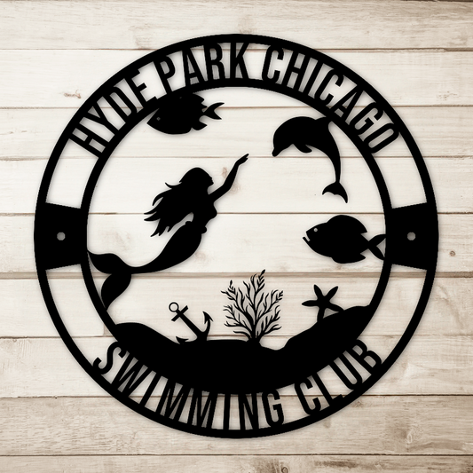 Mermaid Metal Sign