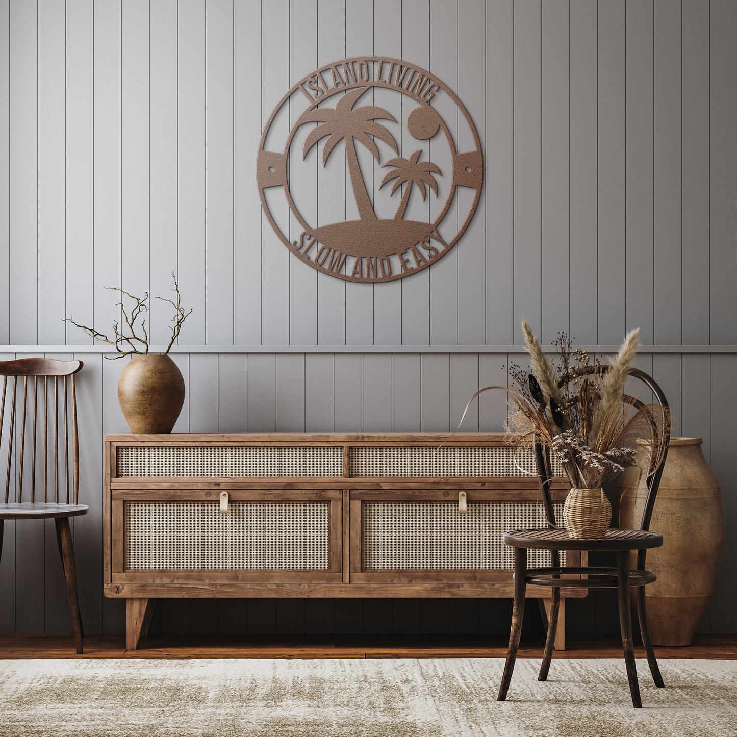 Palm_Tree_Metal_Sign_Copper_Rustic_Hallway_Mockup.png