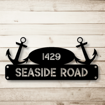 Coastal Address Sign