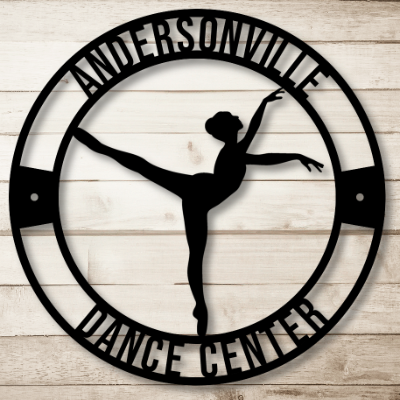 Ballet Dancer Female Metal Sign