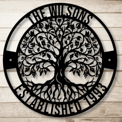 Tree of Life Metal Sign